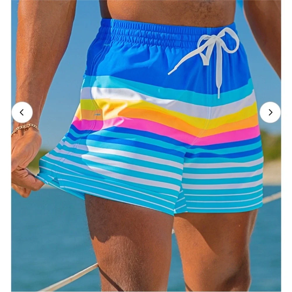 Chubbies The Newports Striped Swim Trunk 4” XXL